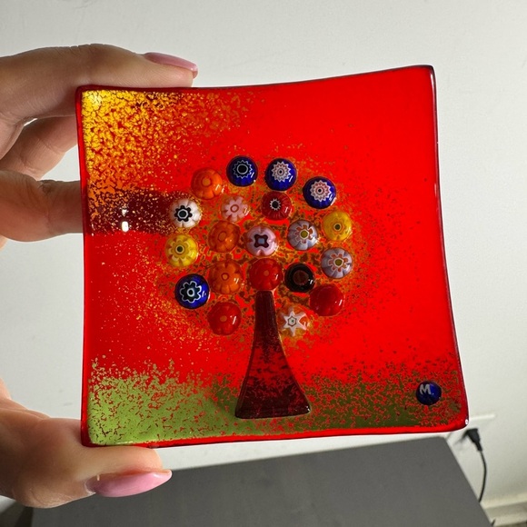 Tree of Life Murano Glass Dish - Picture 4 of 7